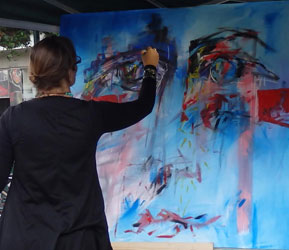 Mit Suzana Stojadinovic und Ausstellung: